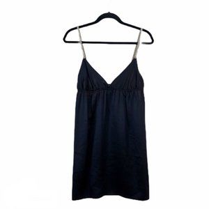 Laundry By  Design Navy  Silk Slip Dress SZ M